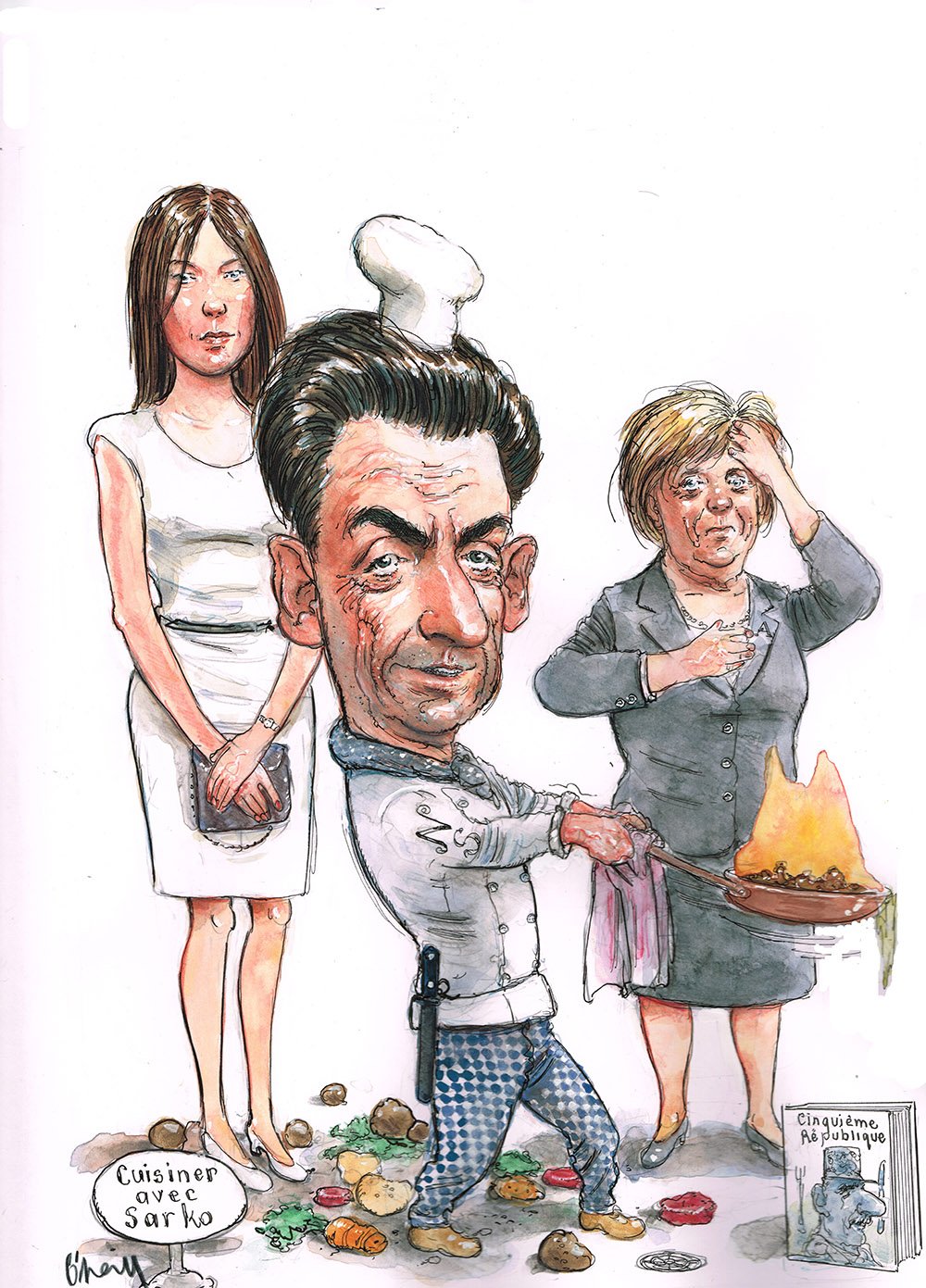 Sarkozy, Bruni, & Merkel